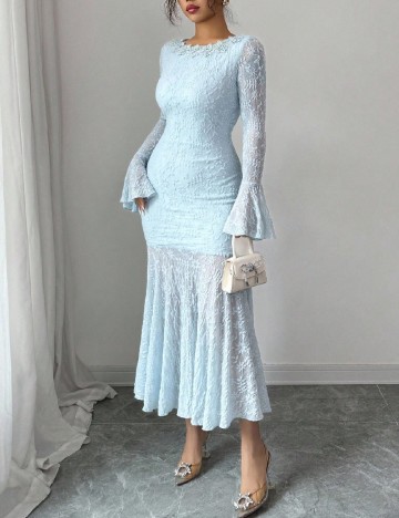 Rochie lunga SHEIN, bleu