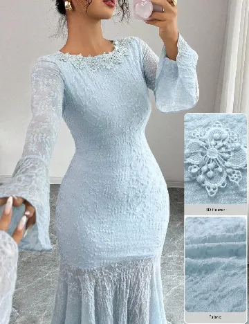 Rochie lunga SHEIN, bleu