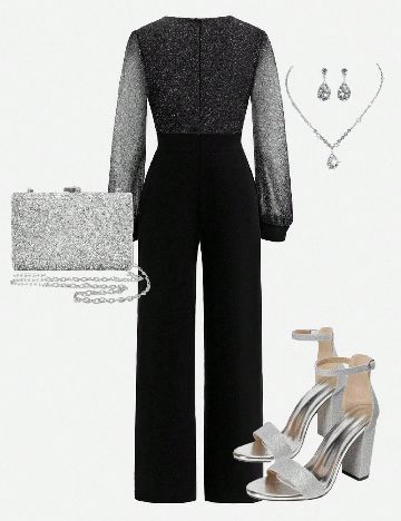 Salopeta Shein Kids, negru