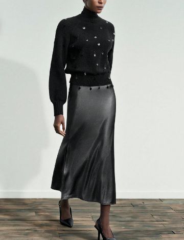 Fusta SHEIN, gri inchis