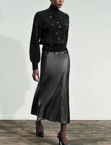 Fusta SHEIN, gri inchis