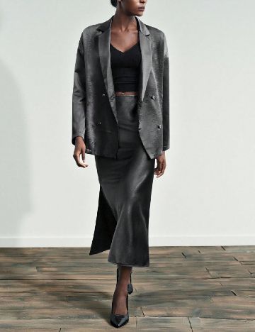 Fusta SHEIN, gri inchis