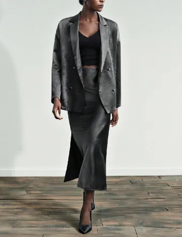 Fusta SHEIN, gri inchis