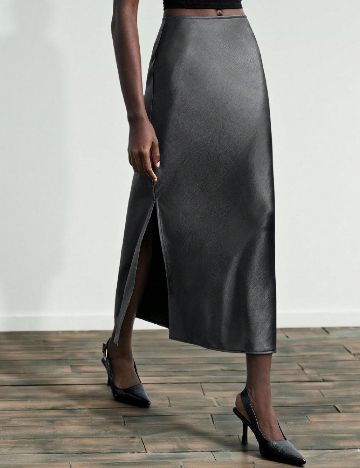 Fusta SHEIN, gri inchis