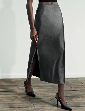 Fusta SHEIN, gri inchis