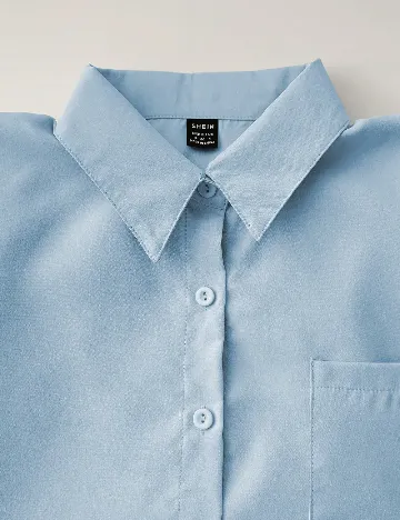 Camasa SHEIN, bleu