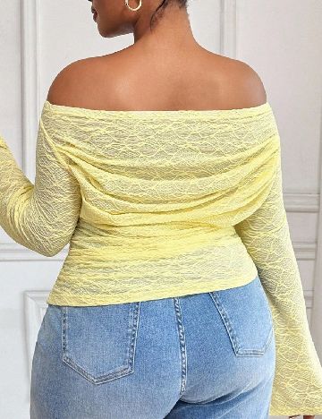 Bluza SHEIN CURVE, galben