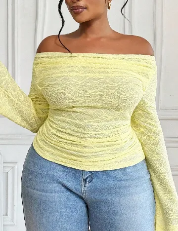 Bluza SHEIN CURVE, galben