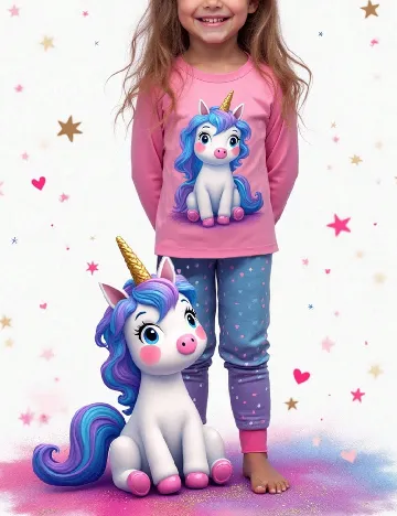 Pijama Shein Kids, mix culori