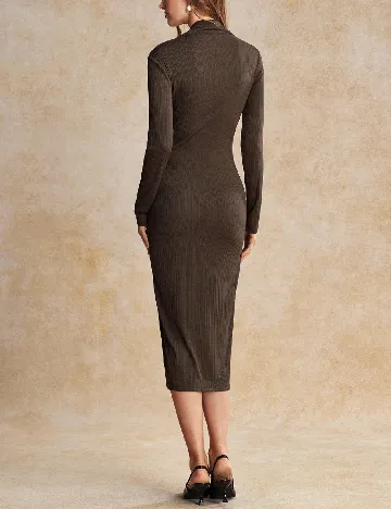 Rochie medie SHEIN, maro inchis