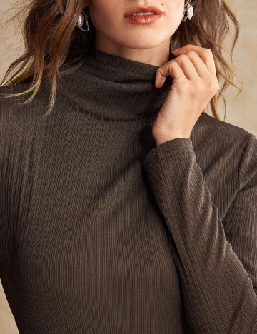 Rochie medie SHEIN, maro inchis