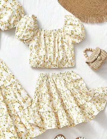 Compleu Shein Kids, floral print