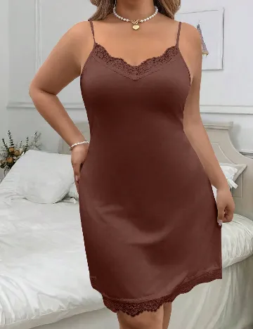 Rochie de noapte SHEIN CURVE, maro