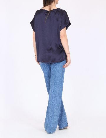 Tricou Jacqueline de Yong, bleumarin inchis
