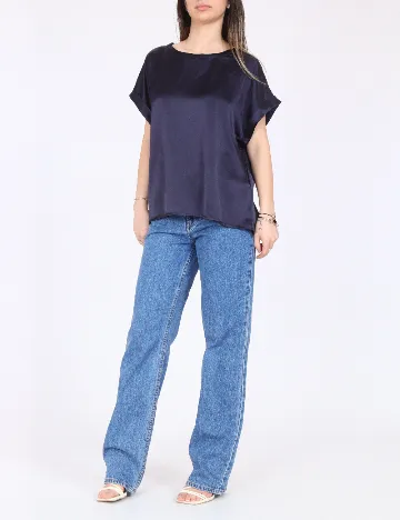 Tricou Jacqueline de Yong, bleumarin inchis