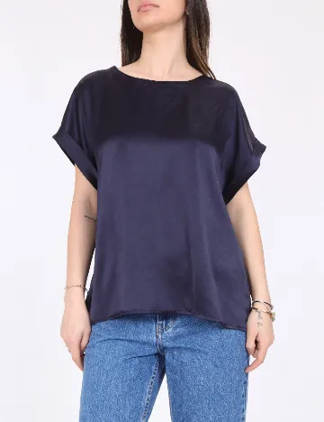 Tricou Jacqueline de Yong, bleumarin inchis