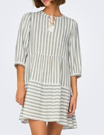 Rochie scurta Only, alb/verde