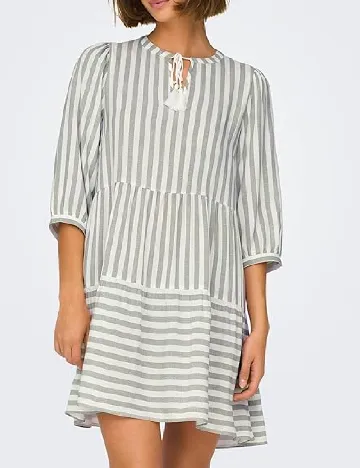 Rochie scurta Only, alb/verde