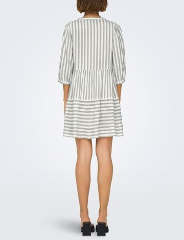 Rochie scurta Only, alb/verde