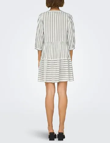 Rochie scurta Only, alb/verde