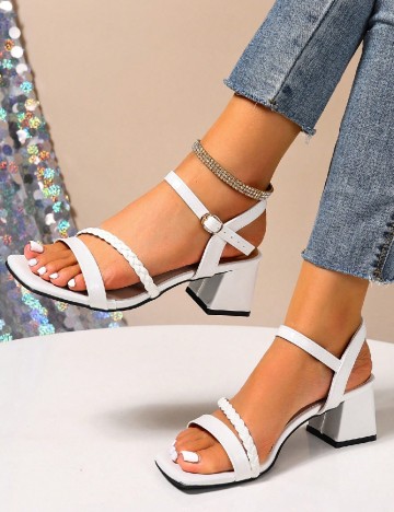 Sandale SHEIN, alb
