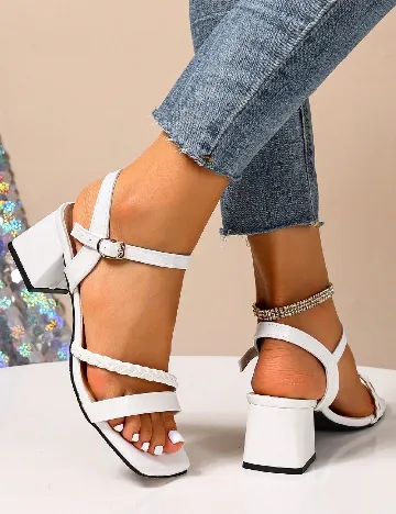 Sandale SHEIN, alb
