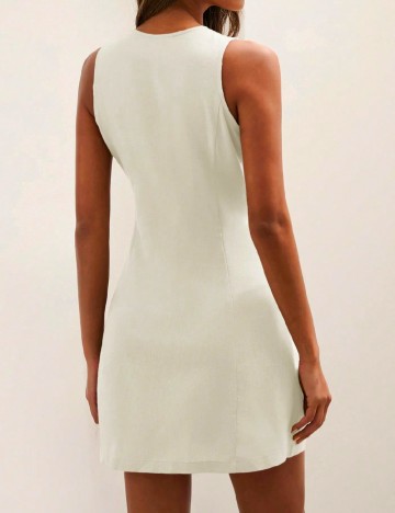 Rochie scurta SHEIN, crem