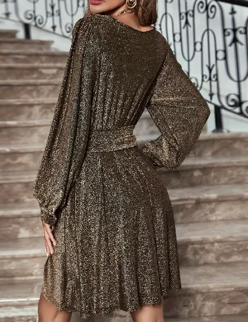 Rochie scurta SHEIN, auriu