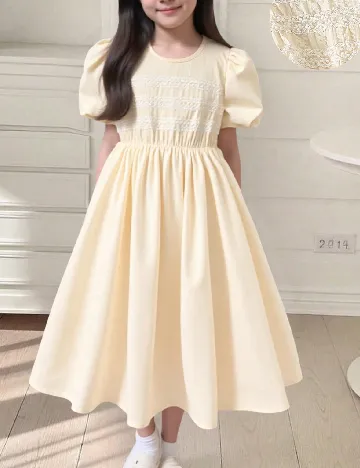 Rochie Shein Kids, crem