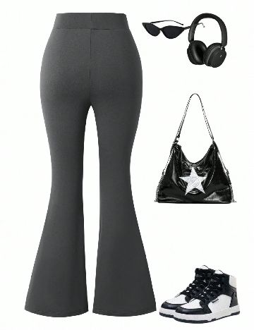 Pantaloni Shein Kids, gri