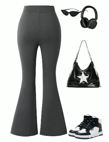 Pantaloni Shein Kids, gri