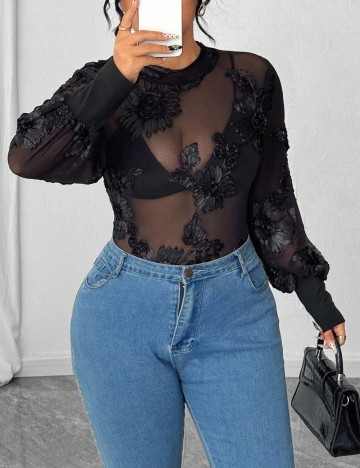 Body SHEIN CURVE, negru