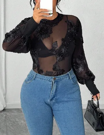 Body SHEIN CURVE, negru