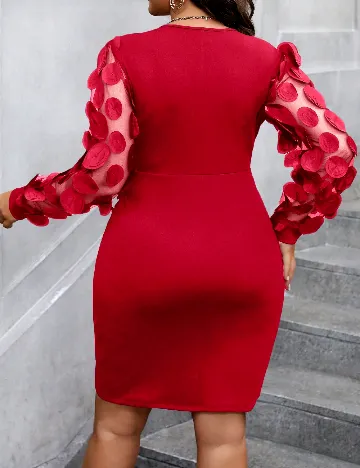 Rochie scurta SHEIN CURVE, rosu