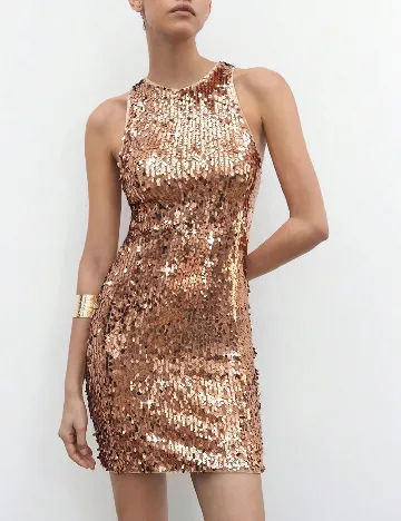 Rochie scurta SHEIN, maro