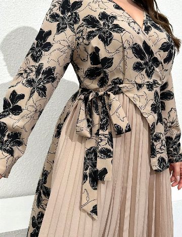 Rochie lunga SHEIN CURVE, maro