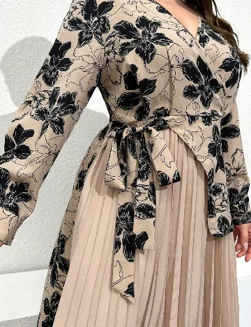 Rochie lunga SHEIN CURVE, maro