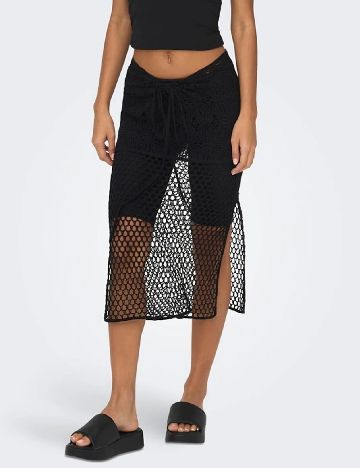 Fusta de plaja Only, negru