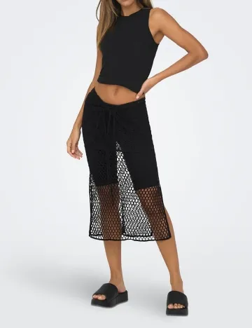 Fusta de plaja Only, negru