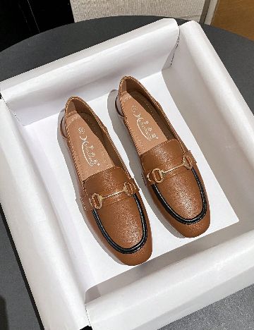 Mocasini SHEIN, maro