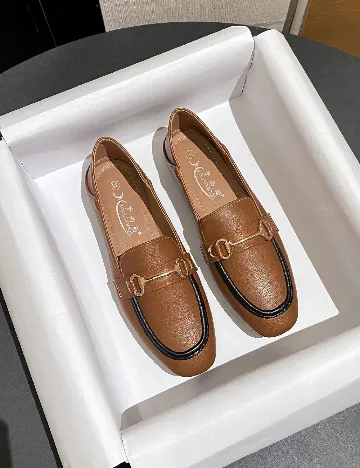 Mocasini SHEIN, maro