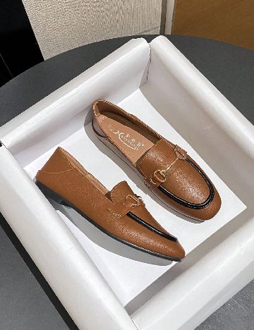 Mocasini SHEIN, maro