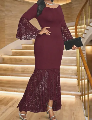 Rochie lunga SHEIN CURVE, rosu