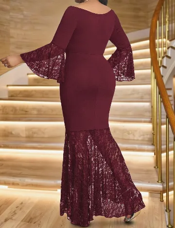 Rochie lunga SHEIN CURVE, rosu