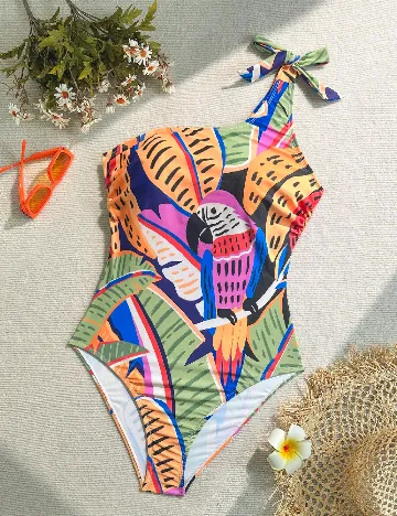 Costum de baie SHEIN CURVE, mix culori