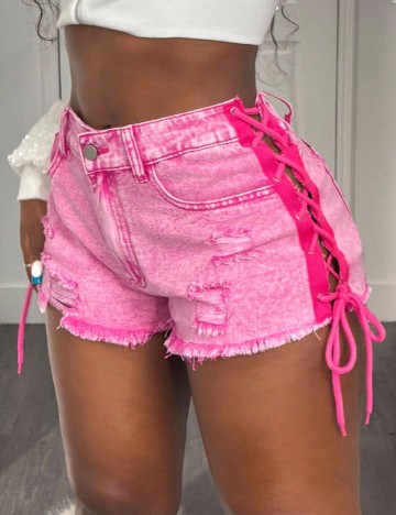 Pantaloni scurti SHEIN, roz