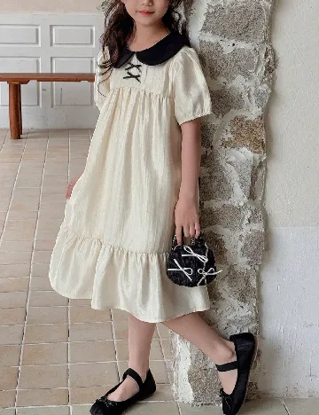 Rochie Shein Kids, ecru