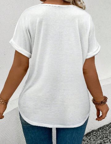 Tricou SHEIN CURVE, alb