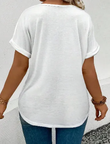 Tricou SHEIN CURVE, alb