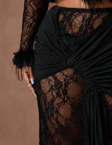 Fusta SHEIN CURVE, negru